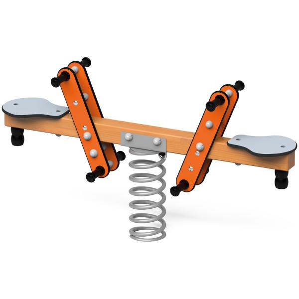 Quadro Simple Federwippe, Beton-Bodenanker