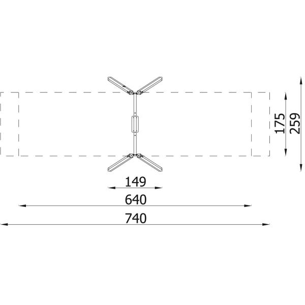 Quadro H Einfachschaukel - Gestell