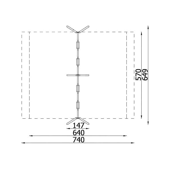 Urbi Me 4er-Schaukel - Gestell B anthrazit