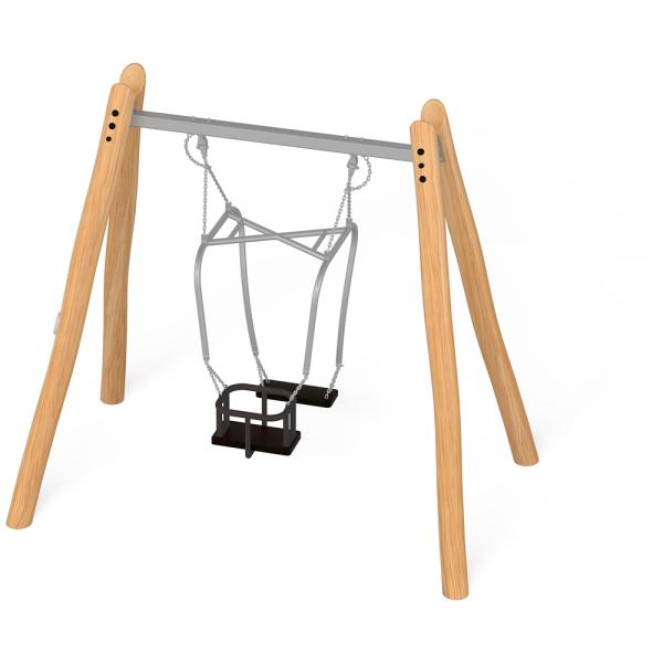 Robinio Einfachschaukel mit Eltern-Kind-Sitz