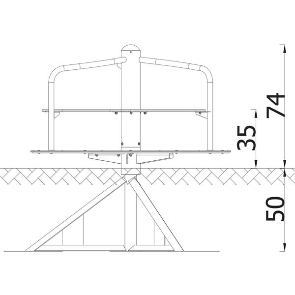Steh- und Sitzkarussell Vento 120
