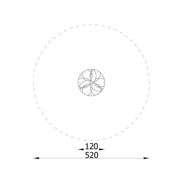 Steh- und Sitzkarussell Vento 120