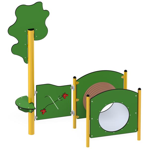 Dino Tunnel mit Baum