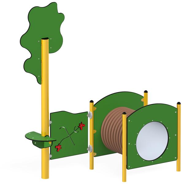 Dino Tunnel mit Baum