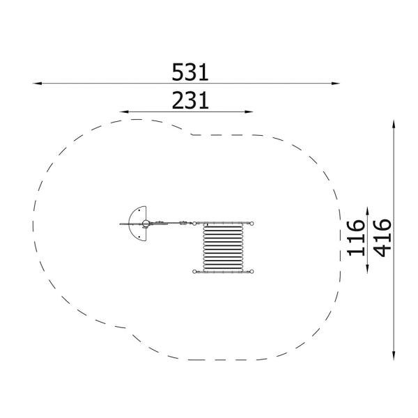 Dino Tunnel mit Baum