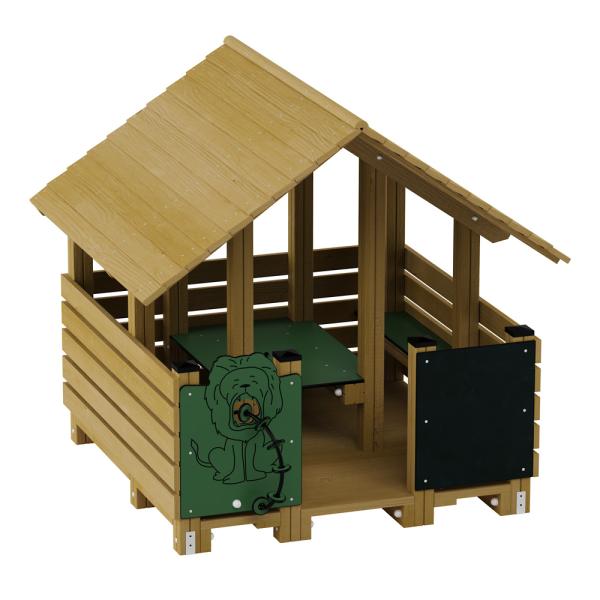 Terra Häuschen mit Sitzgelegenheit