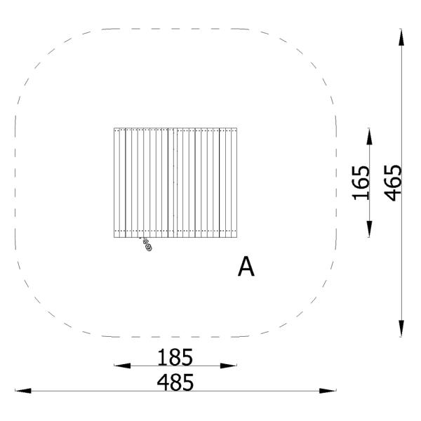 Terra Häuschen mit Sitzgelegenheit