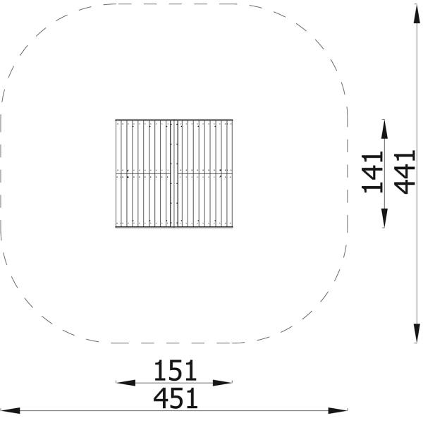 Terra Holzhäuschen, offen