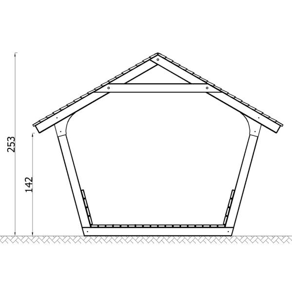 Terra Picknickhütte ohne Sitze