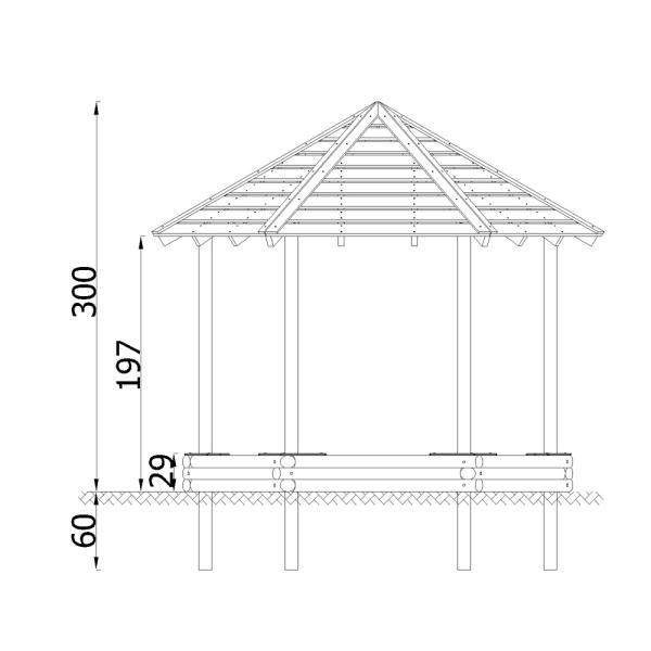 Terra Sandkasten-Pavillon