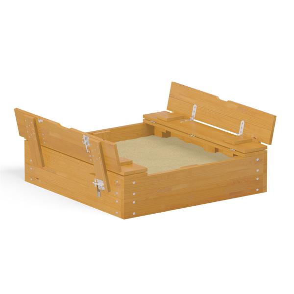 Sandkasten mit Sitzbank, 1,5 x 1,2 m
