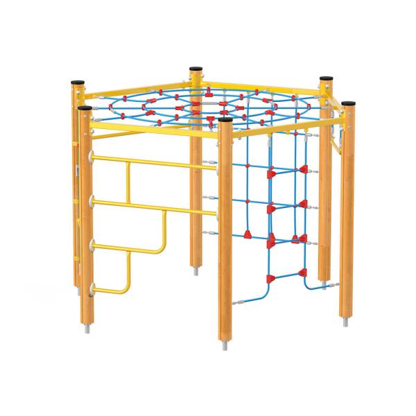 Klettersechseck, Holzpfosten