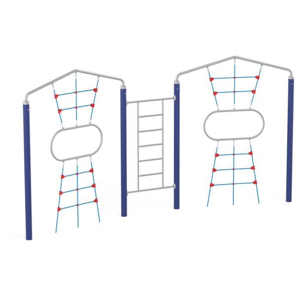 Action4kids Doppeltes Kletternetz mit Leiter