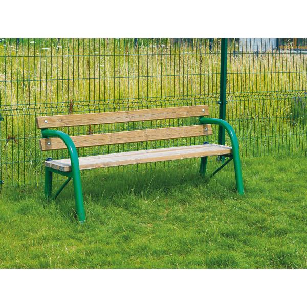 Sitzbank mit Stahlprofil