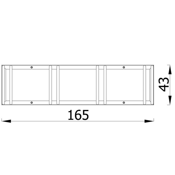 Fahrradständer 4er, Standard, grau