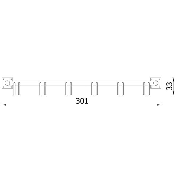 Fahrradständer 6er, grau