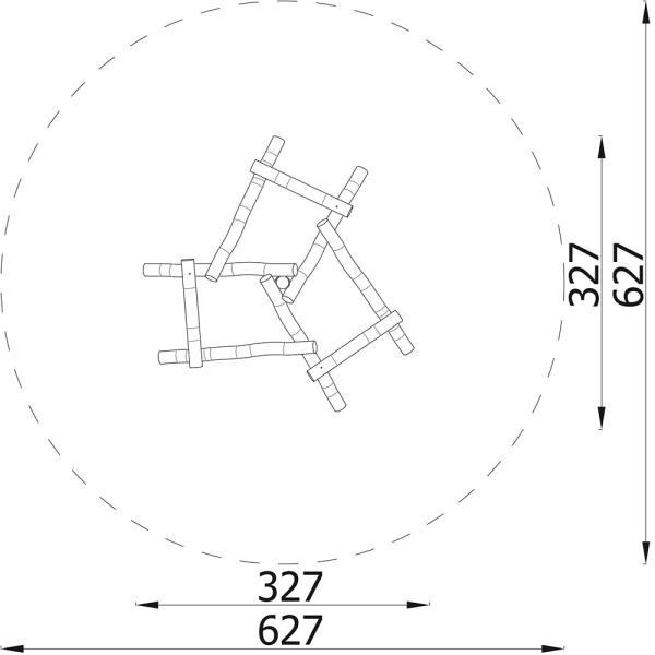 Robinio Kletterstapel
