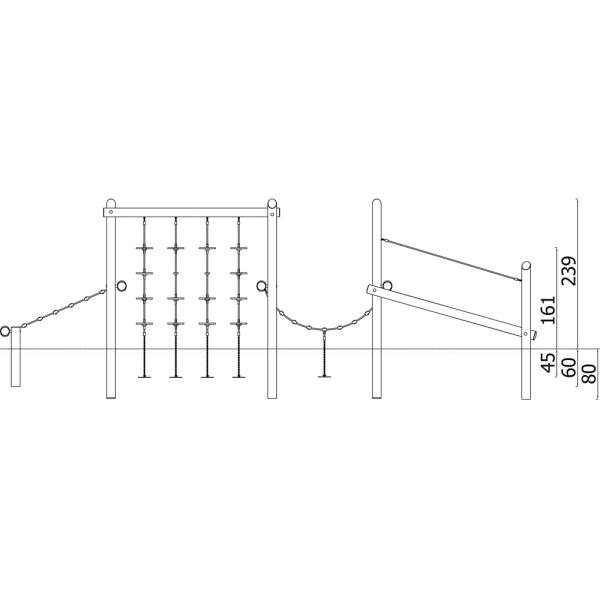 Robinio Balancierstrecke