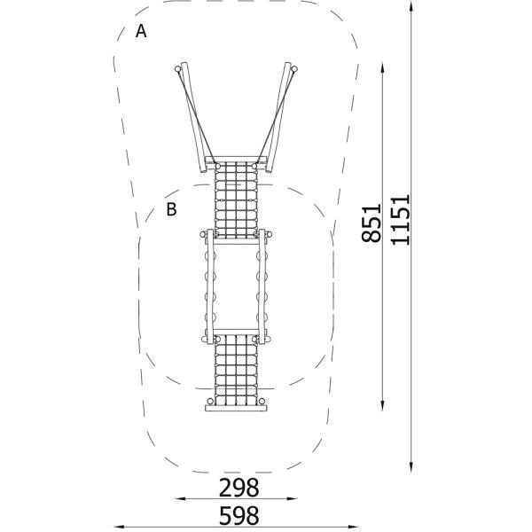 Robinio Balancierstrecke