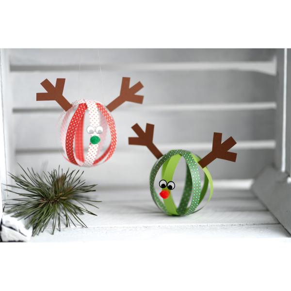 Weihnachtskugel-Rentier