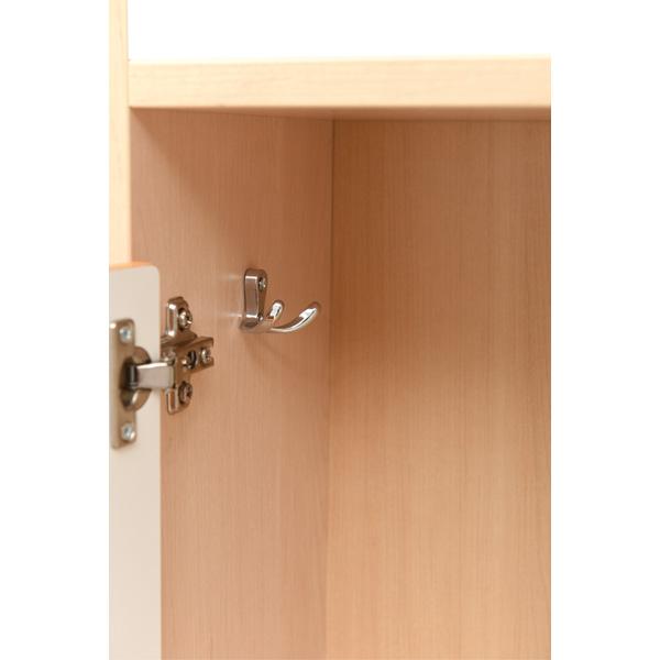 Garderobe Chamäleon 6, leise schliessend, Ahorn, Grau-Blau-Töne