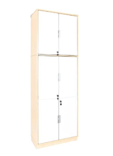 Hochschrank, abschliessbar, ohne Mittelwand, H 238, (Quadro 112-180°)
