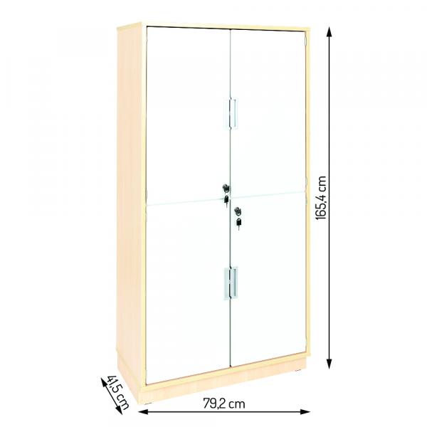 Schrank XL ohne Mittelwand, H 162, (Quadro 115-180°)