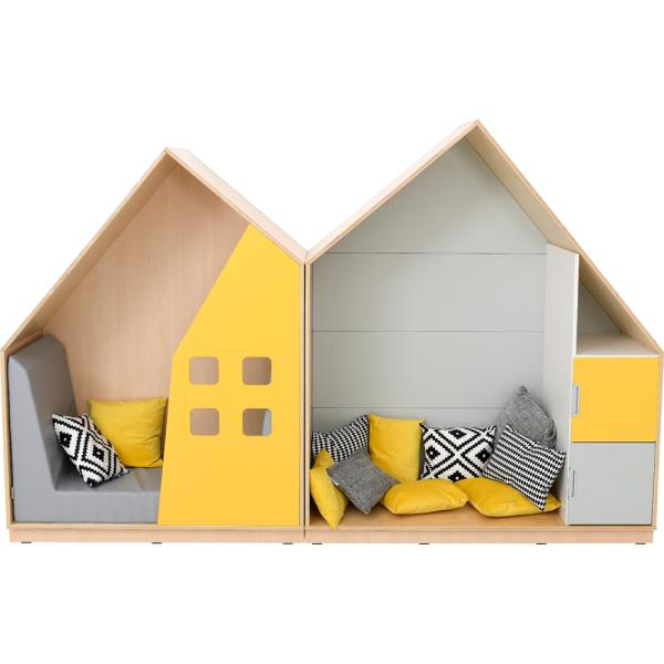 Möbelsatz Quadro Häuserzeile 160-180°