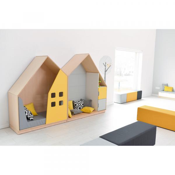 Möbelsatz Quadro Häuserzeile 160-180°