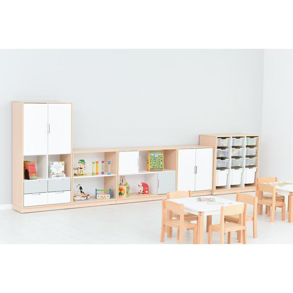 Möbelsatz Quadro 180-180° - Ahorn