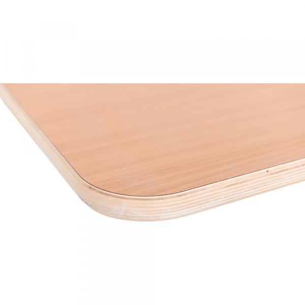 Mobiler Flexi Tisch, rechteckig, TH 76 cm - Buche