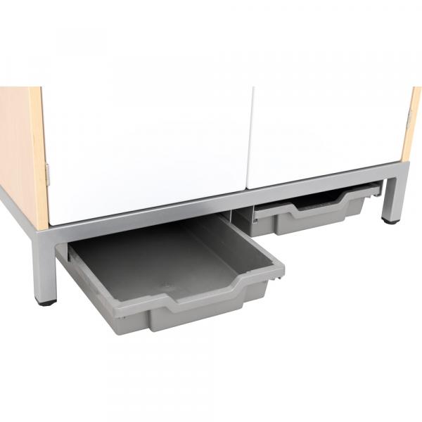 Töpfchenschrank für 12 Töpfchen, weiss