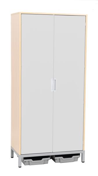 Töpfchenschrank für 12 Töpfchen, grau