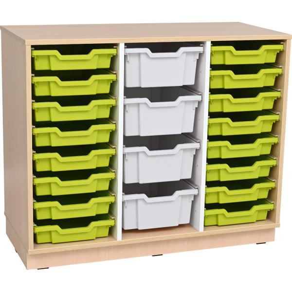 Regal M + 20 diverse Behälter (Quadro 207)