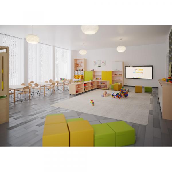Grande - Kindergartenraum mit Hochebene Bianca