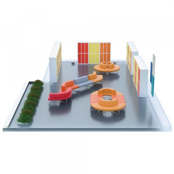 Garderobenraum mit Sitzen Flow