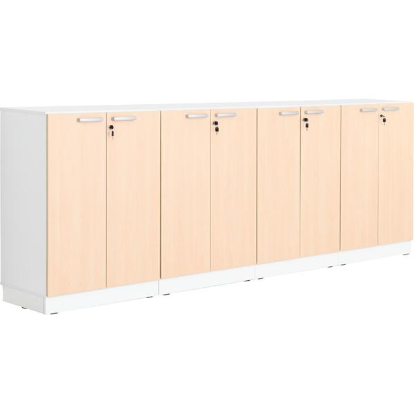Möbelsatz Grande 14, T 38 - weiss, Türen Ahorn