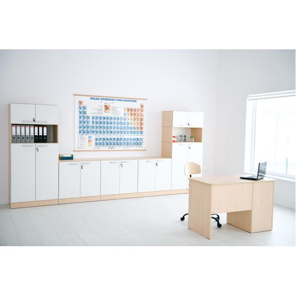 Möbelsatz Grande 21, T 48, Ahorn, Türen weiss