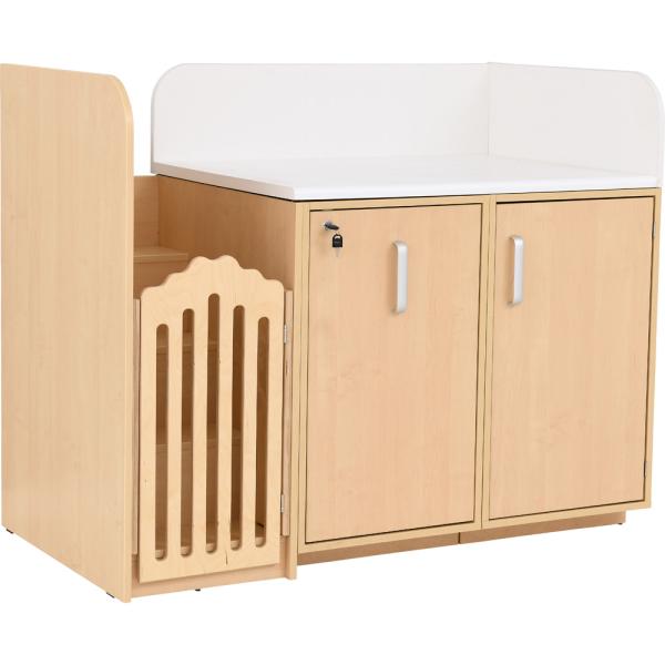 Wickelkommode, B 147,5, Treppe links