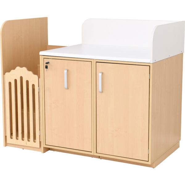 Wickelkommode, B 147,5, Treppe links