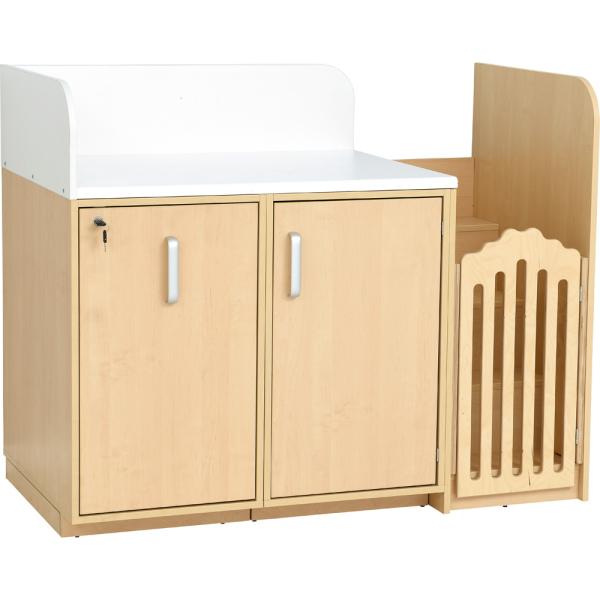 Wickelkommode, B 147,5, Treppe rechts