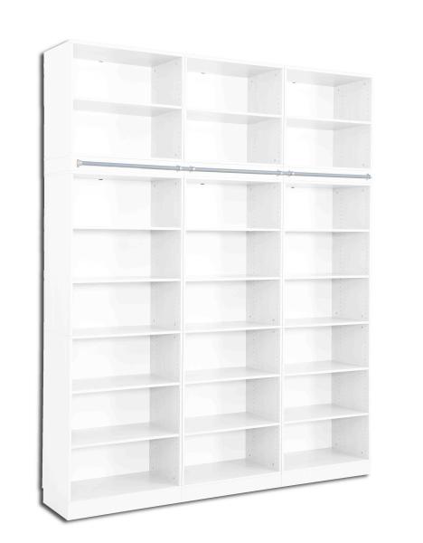 Regalwand, T 48, 3-reihig - weiss (Grande 41W)