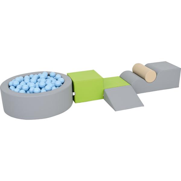 Ballbad rund, mit Schaumstoffbausteinen