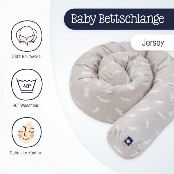 Bettschlange Jersey, L 180