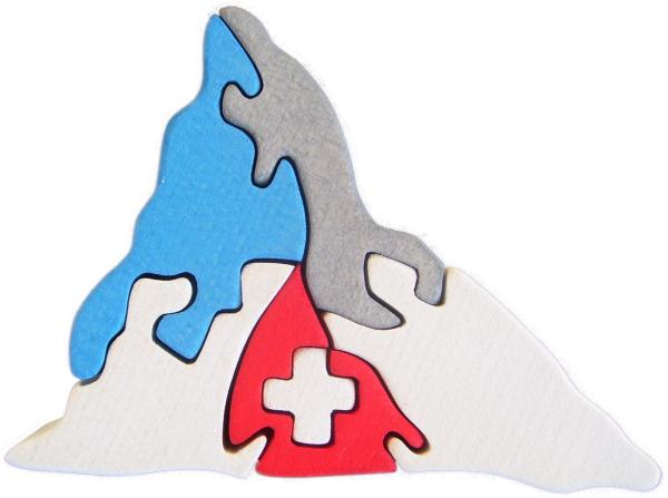 Matterhorn klein blau 3D puzzle