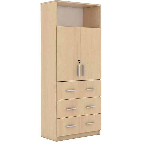 EXPO Schrank 185, mit 3 Schubladen und Ablagefach, Ahorn