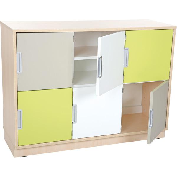 Schrank M mit 6 Türen, B 116 (Quadro 29)