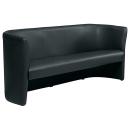 Clubsofa, Dreisitzer, schwarz