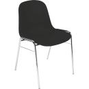 Stuhl BETA Chrome, schwarz