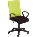 Drehstuhl Leon, schwarz-limone